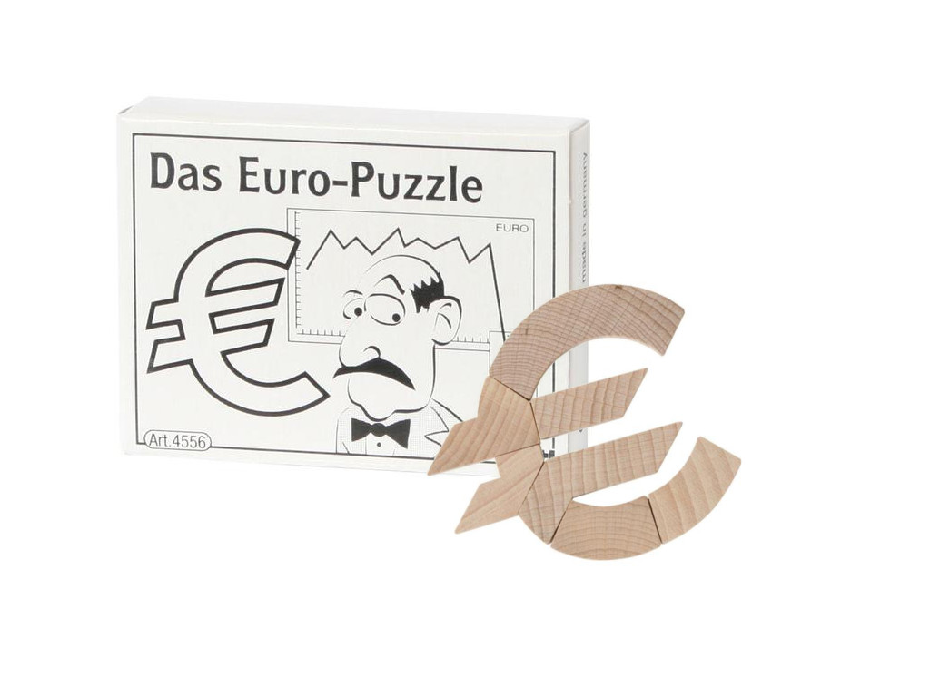 Mini-Holzpuzzle Das Euro-Puzzle