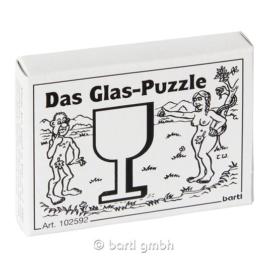 Mini-Holzpuzzle Das Glas-Puzzle