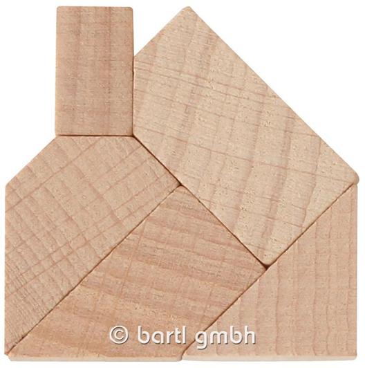 Mini-Holzpuzzle Das zerlegte Haus