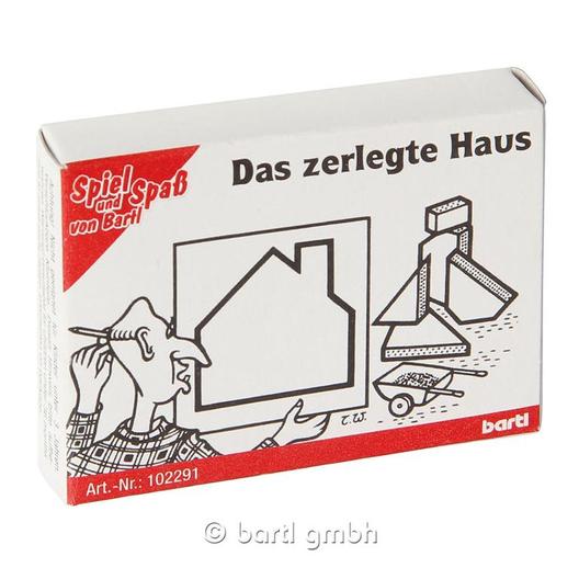 Mini-Holzpuzzle Das zerlegte Haus