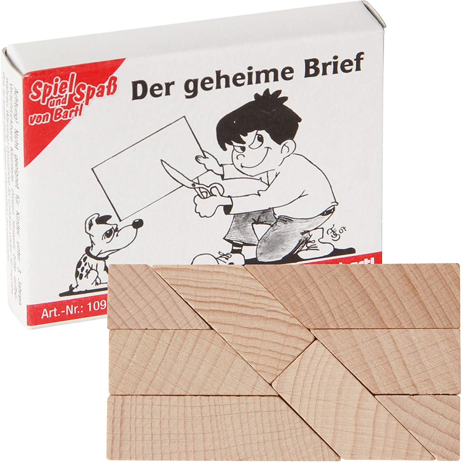 Mini-Holzpuzzle Der geheime Brief