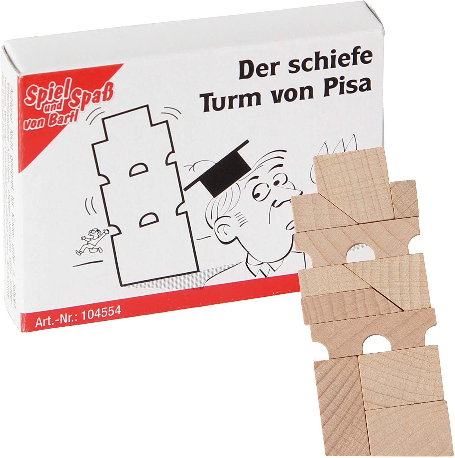 Mini-Holzpuzzle Der schiefe Turm von Pisa