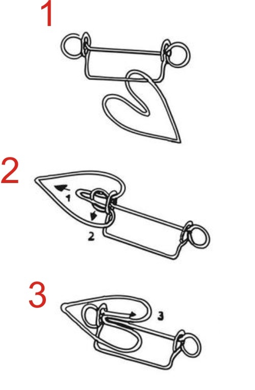 Mini-Knobelspiel Das gefangene Herz Lsung