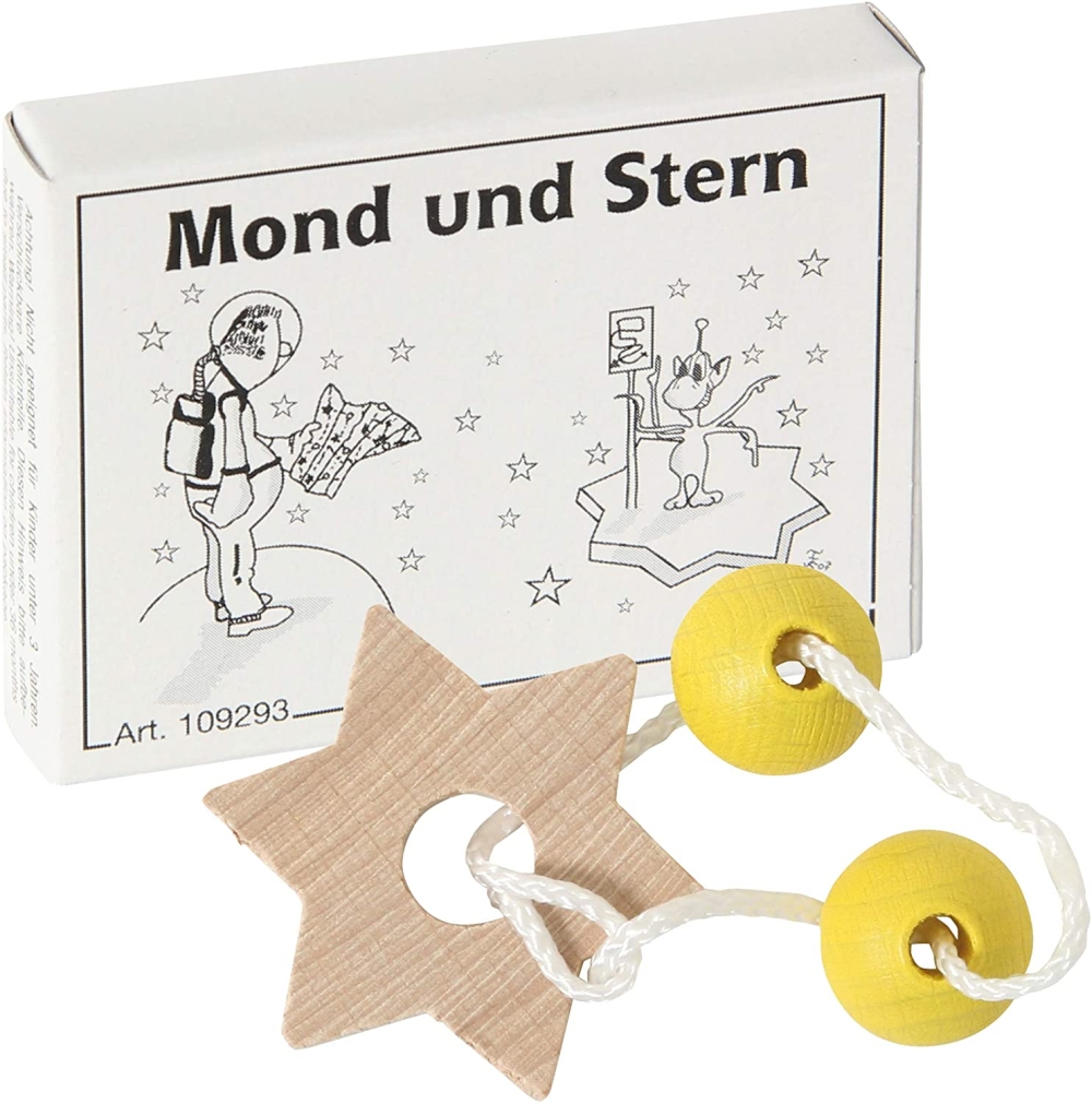 Mini-Knobelspiel Mond und Stern