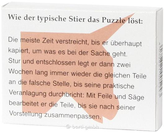 Sternzeichen-Puzzle Der Stier