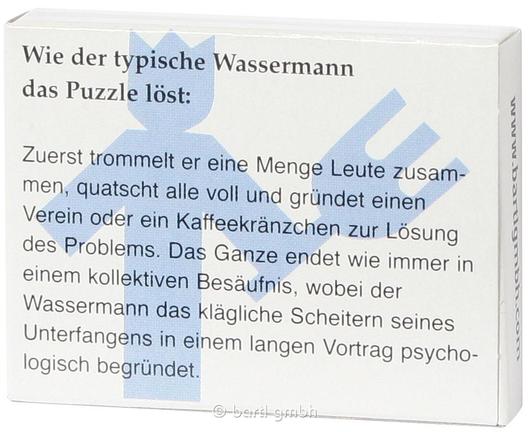 Sternzeichen-Puzzle Der Wassermann